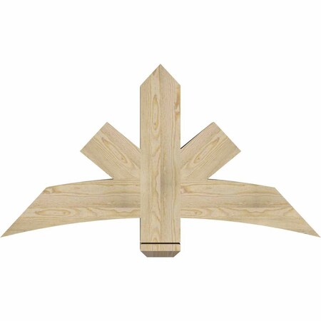 Ekena Millwork Alberta Rough Sawn Timber Gable Bracket, Douglas Fir, 48"W x 26"H x 6"D x 6"F, 13/12 Pitch GBW048X26X0606ALB00RDF